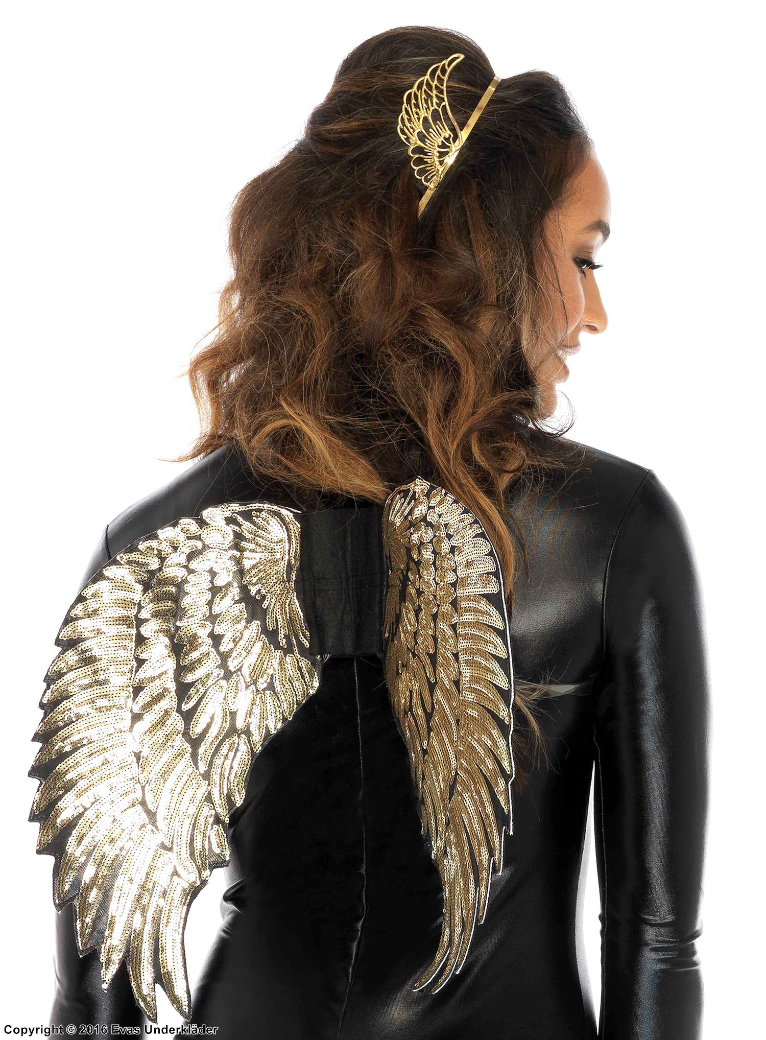 Pegasus, costume wings, sequins